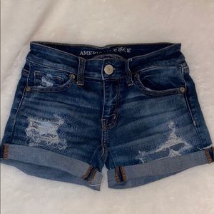 American eagle jean shorts